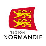 Logo de la Région Normandie avec des lions héraldiques